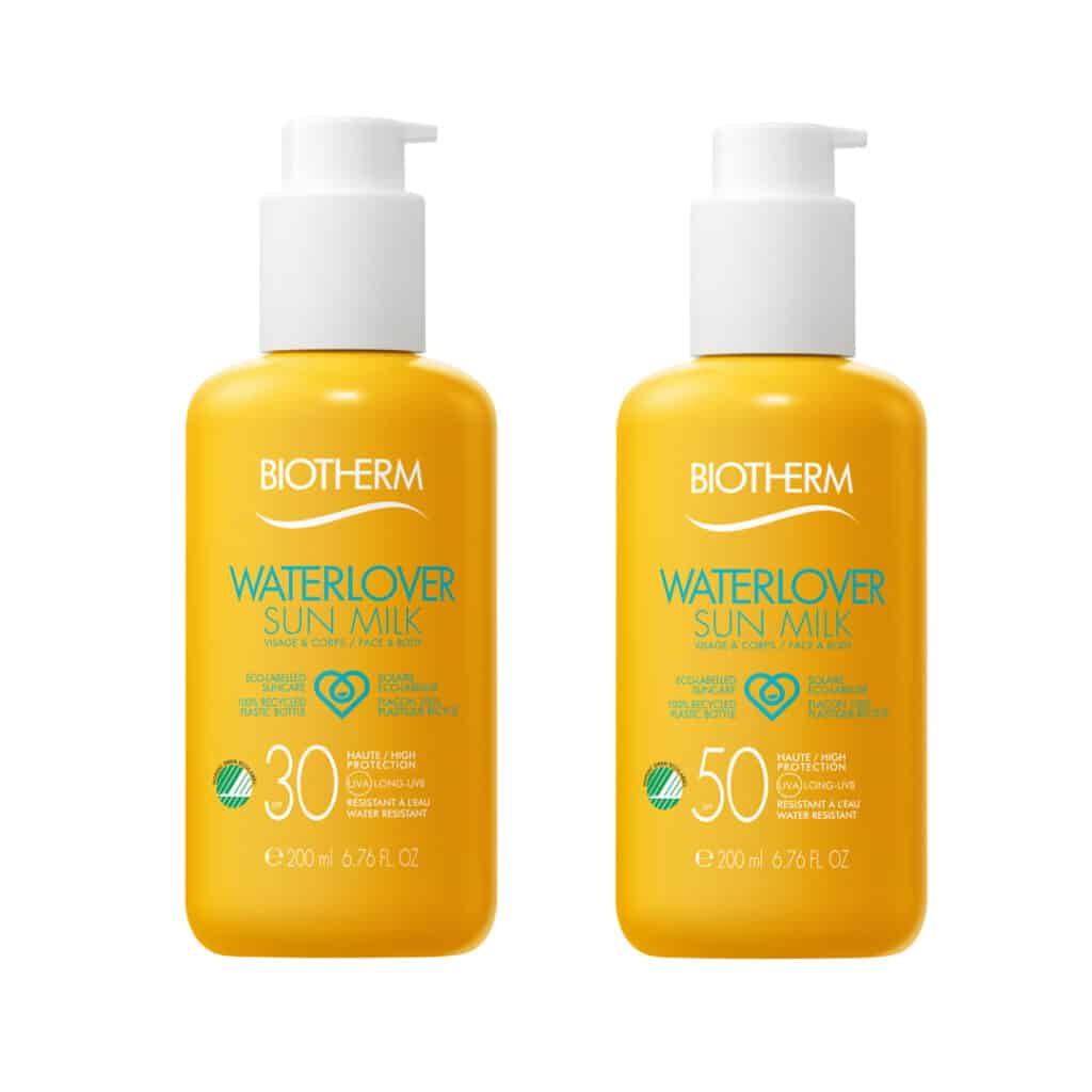 Bilde av ulike varianter av Biotherms solkrem