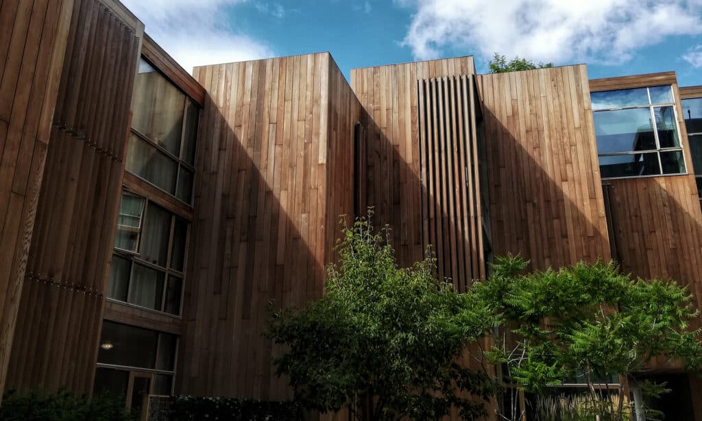 moderne hus sett utenfra